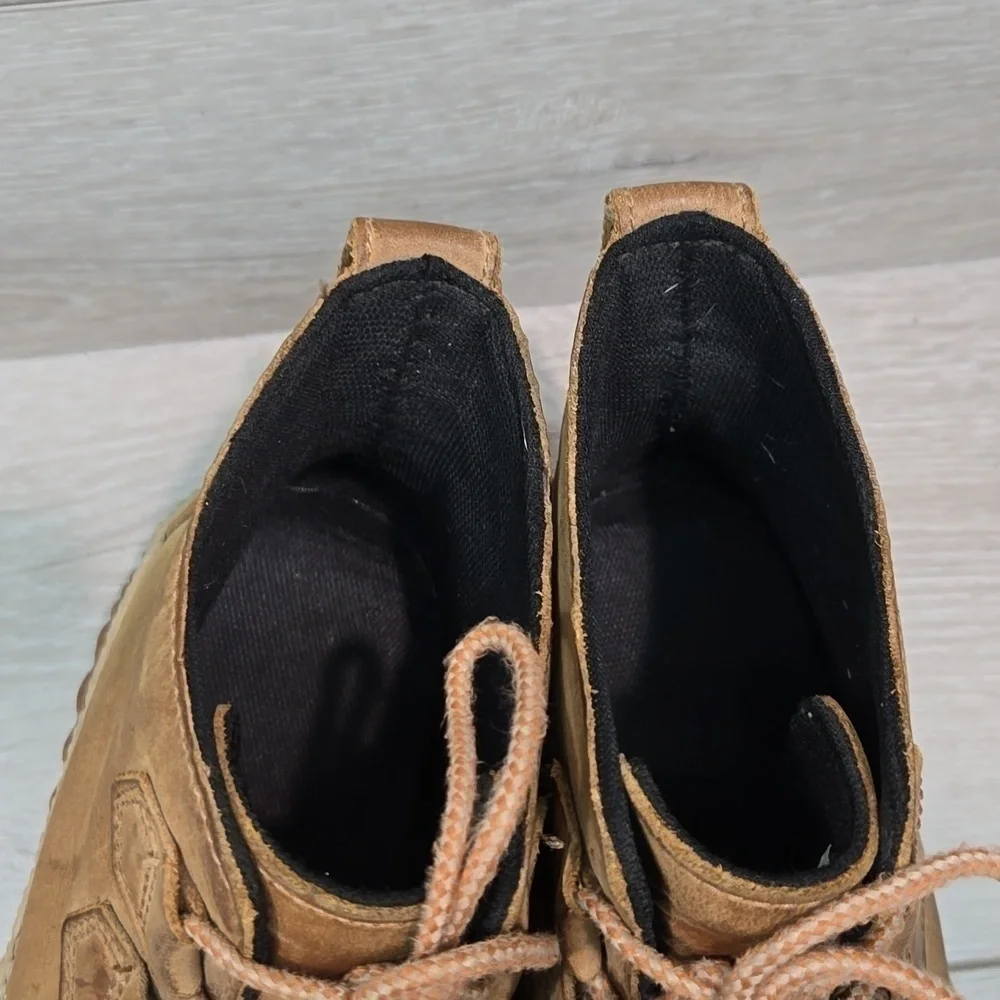 Sorel Women Out N About Rubber Leather Duck Boots shoes sz 9.5